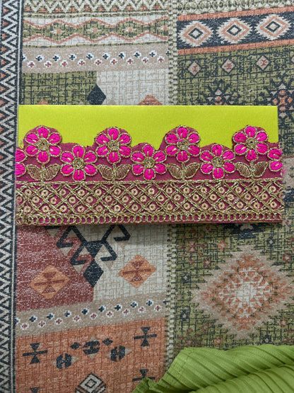 Money Envelope Zardozi Work