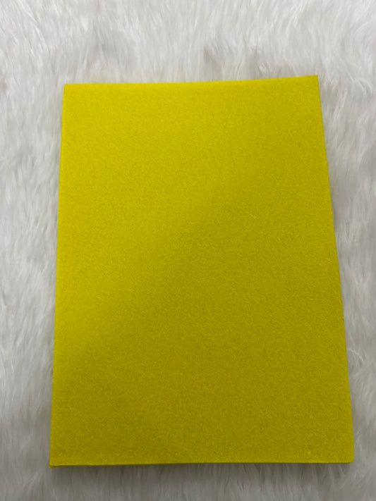 A4 Nonwoven Felt Sheets- Yellow