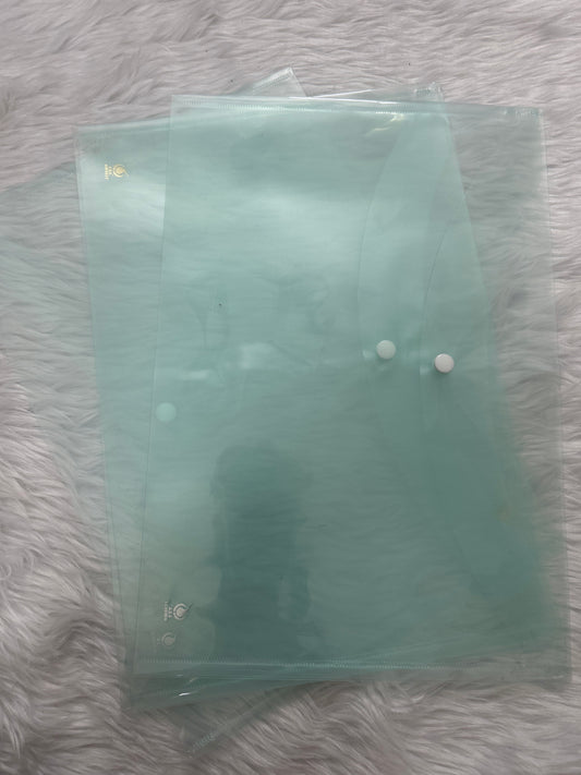 Button Folders Transparent Green