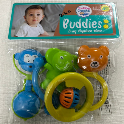 Chubby Cheeks Rattle -4 Pcs