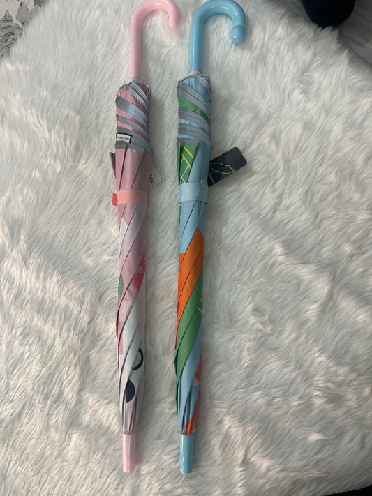 Kids Umbrella Multicolour Printed PVC Design