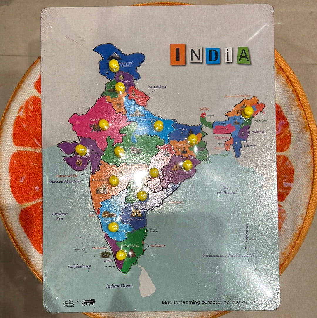 India Map wooden puzzle