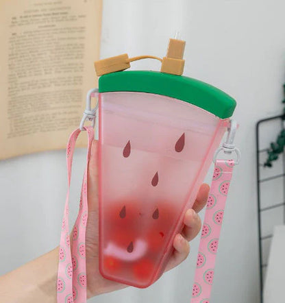 Ice Cream Watermelon Water Bottle Plastic 320ML