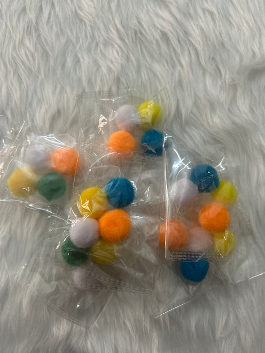Pompom Balls Multicolour (Pack of 4)