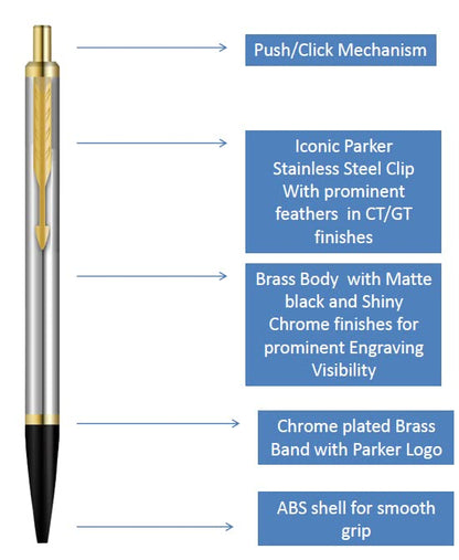 Parker Latitude Shiny Chrome GT Ball Pen