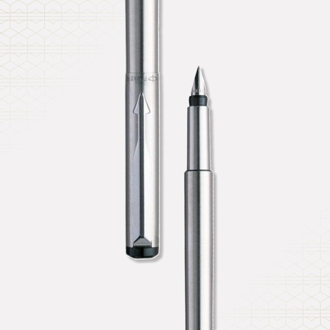 Parker Vector SS Chrome Trim Fountain Pen