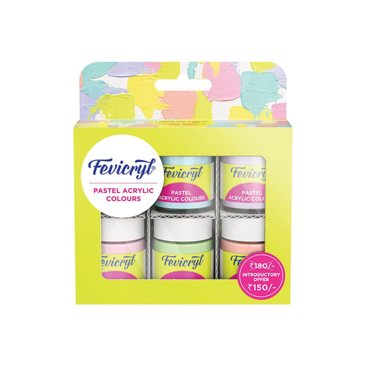 Fevicryl Acrylic Colours Pastel 6 Shade