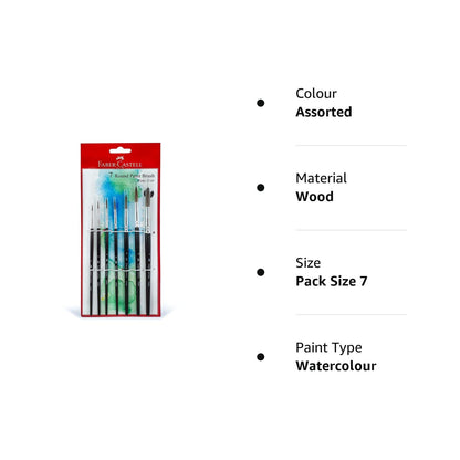 Assorted Paint Brushes (Set of 7)