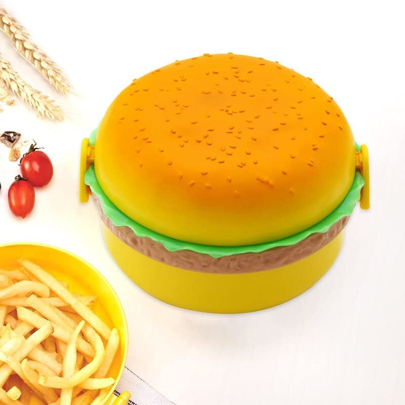 Burger Fun Lunch Box Round