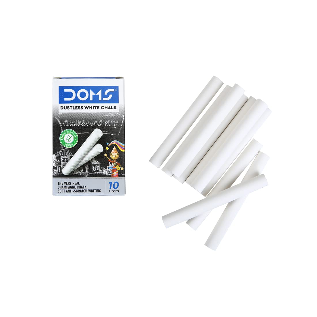 DOMS Dustless White Chalk