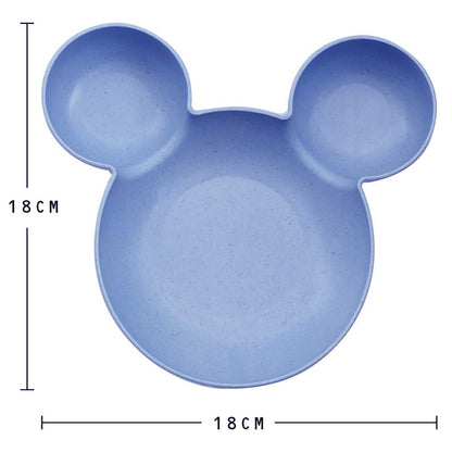 Baby Micky Eating Plate (With Spoon & Fork)