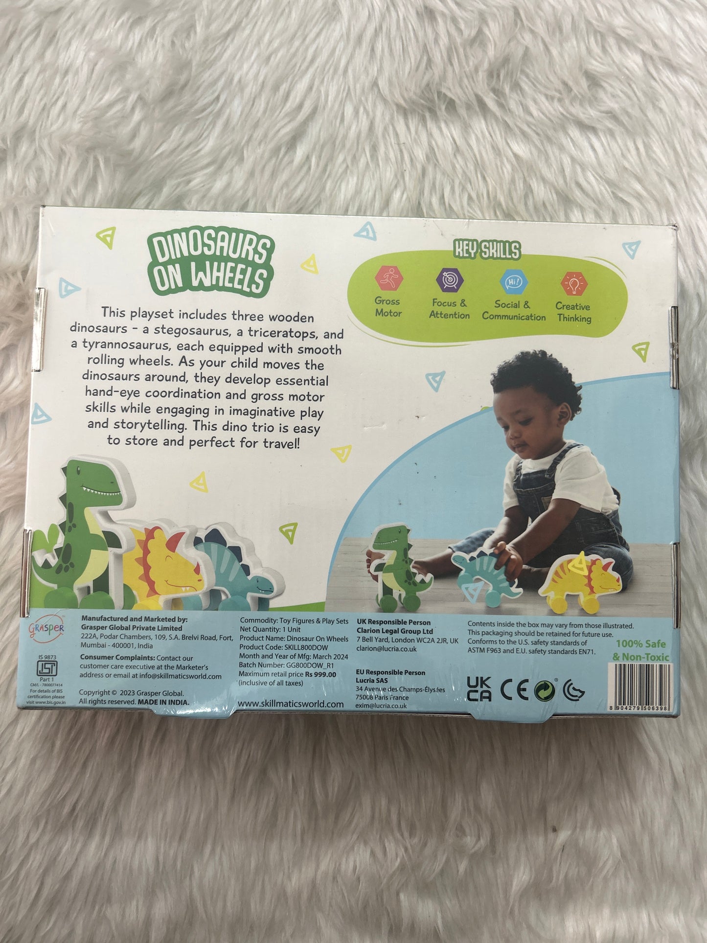 Skillmatics DINOSAUR ON WHEELS (9m - 3 yrs)
