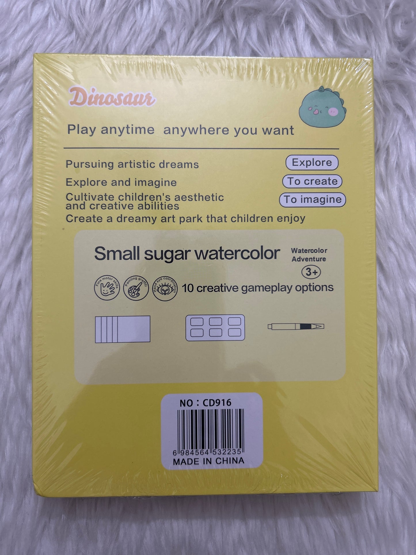 Solid Watercolour Paint Set- Dinosaur