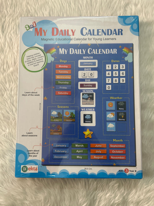 Ekta 2 in 1 My Daily Calender (3+)