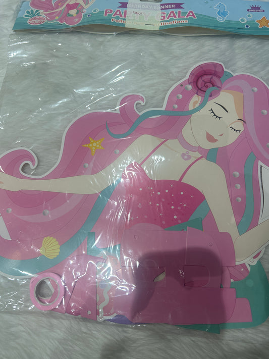 Birthday Banner Mermaid
