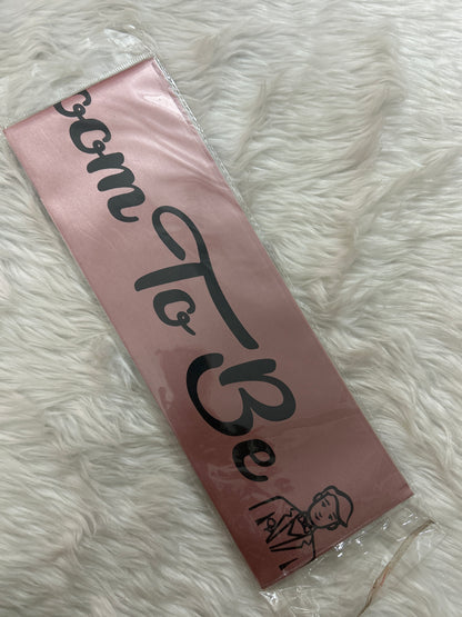 Groom To Be Sash