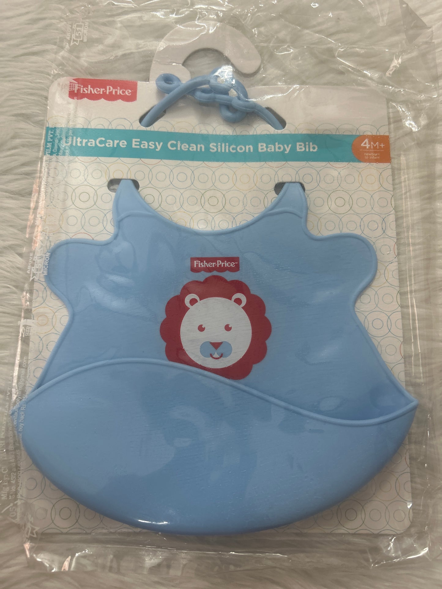 Fisher Price Silicon Baby Bib 4+ months