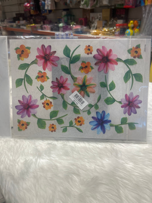 Resin Flower Printed Sheet A4 JSDS15A