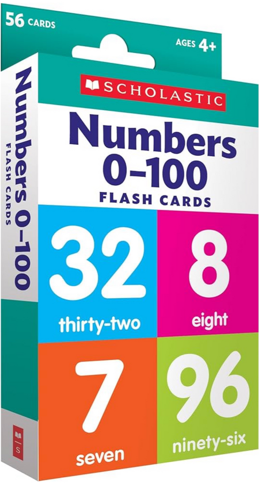 Numbers 0-100 Flash Cards