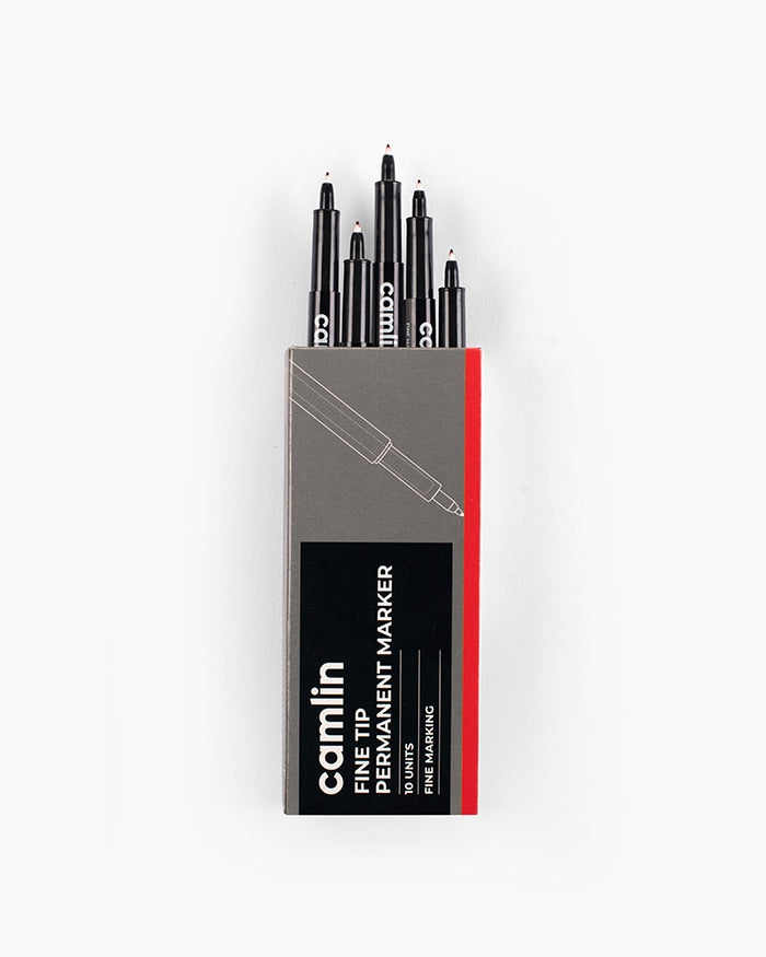 Camlin Fine Tip Permanent Marker Red