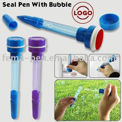 Bubble Pen with Stamp