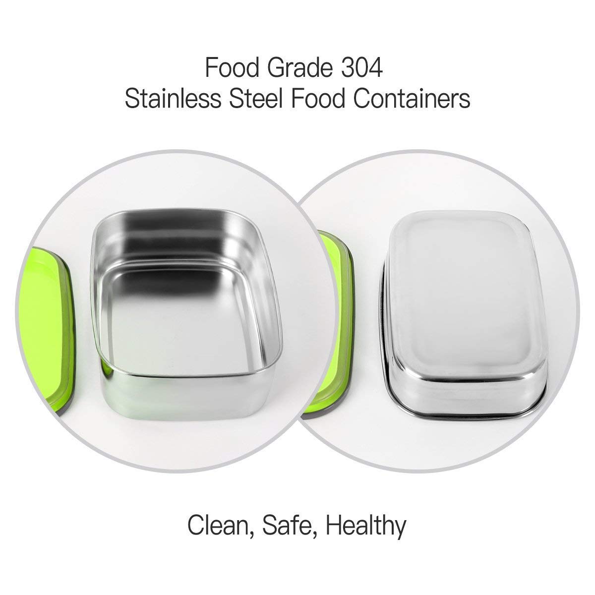 Stainless Steel Air Tight Containers Lunch Box Set of 3