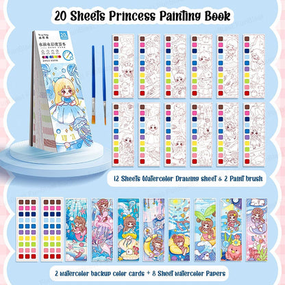 Pocket Water Colouring Book Snow White