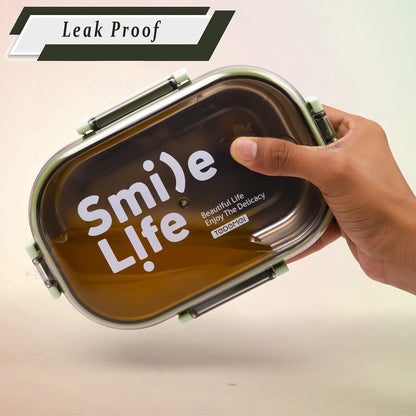 Stainless Steel Rectangle Single Layer Leakproof Lunch Box