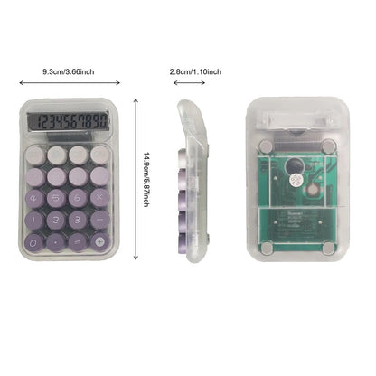 Pastel Electronic Transparent Calculator RZ819