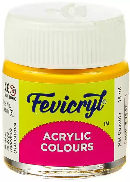 Fevicryl Acrylic Colour Golden Yellow 09