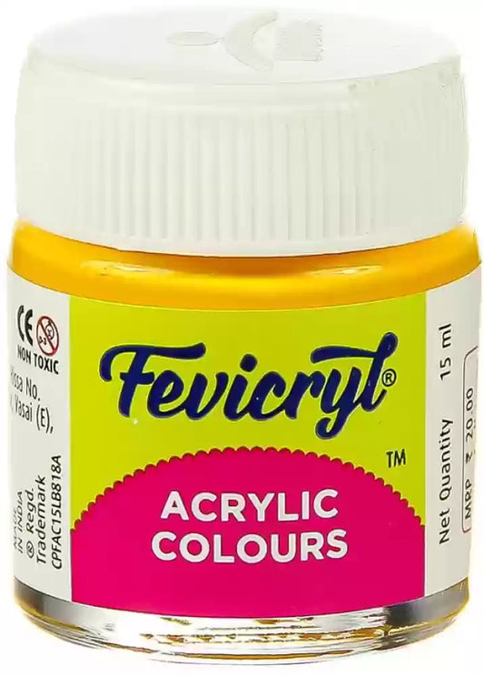 Fevicryl Acrylic Colour- Golden Yellow 09