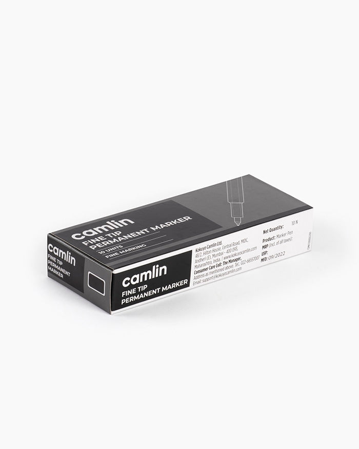 Camlin Fine Tip Permanent Marker Black