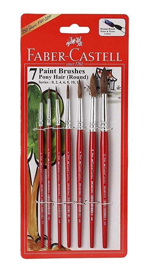 Assorted Paint Brushes (Set of 7)