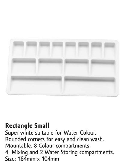 Colour Mixing Plate Rectangle Small