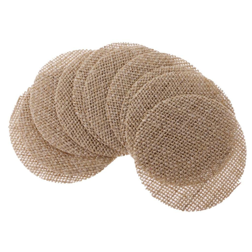 Burlap Round Pcs Small