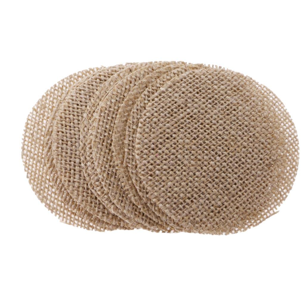 Burlap Round Pcs Small