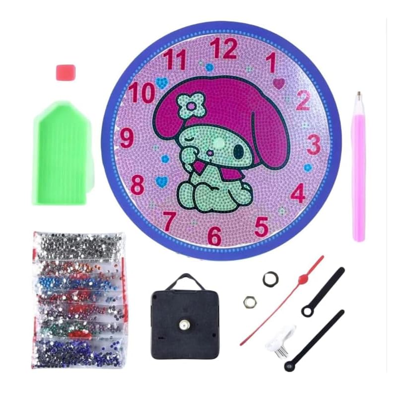 DIY Diamond Painting Clock Set