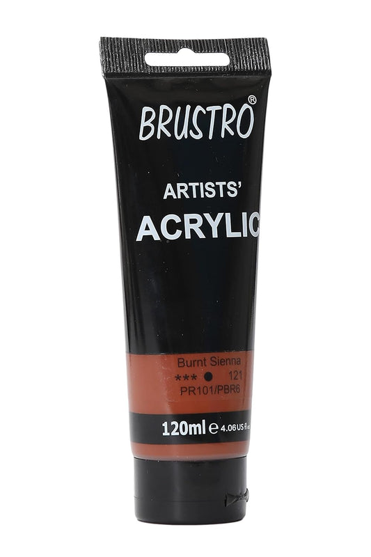 Brustro Artists Acrylic Tube Burnt Sienna 120ml