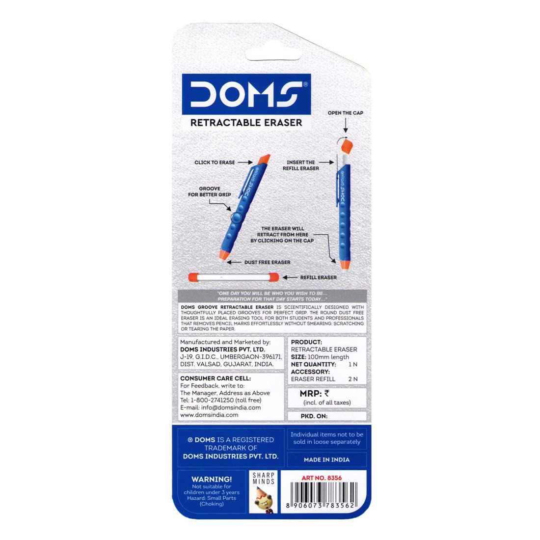 DOMS Retractable Eraser