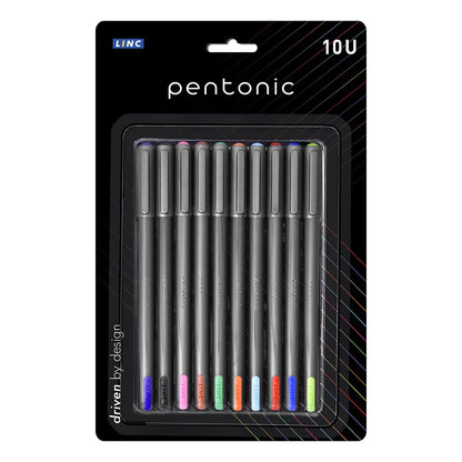 Linc Pentonic Ball Pen (Multiocolour- Set of 10)