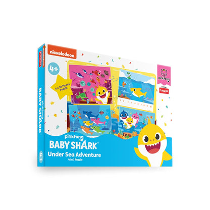 Funskool Baby Shark Puzzle 4 in 1