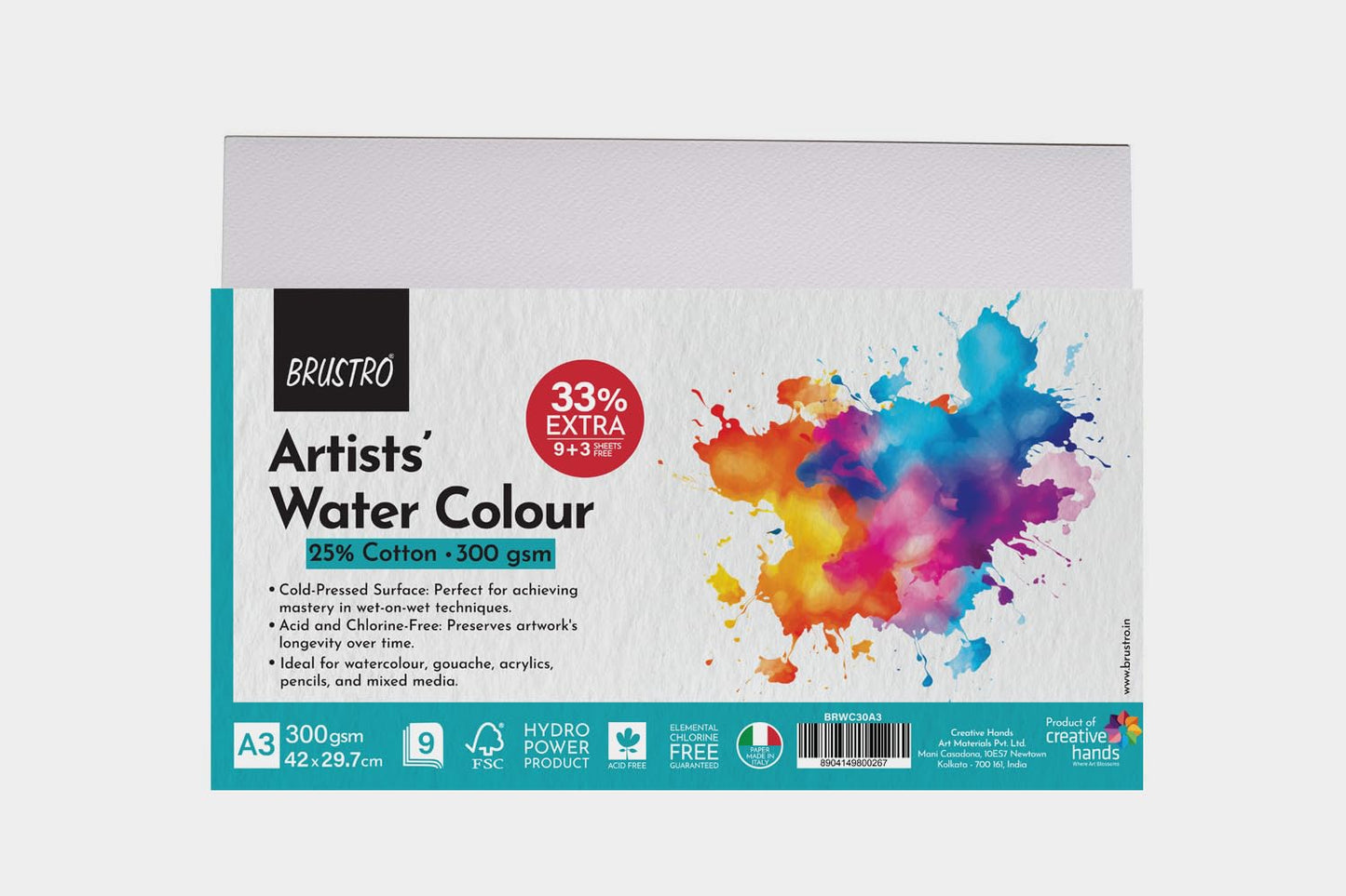 A3 Water Color Paper (300 GSM)