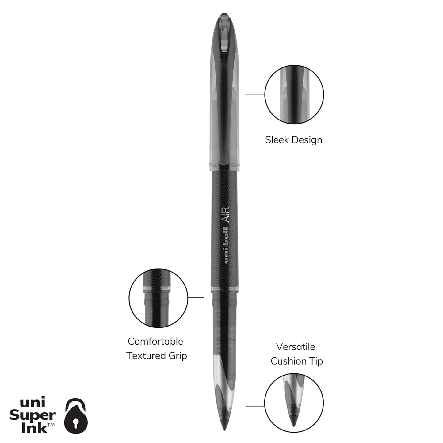 Uniball Air Roller Ball Pen Black