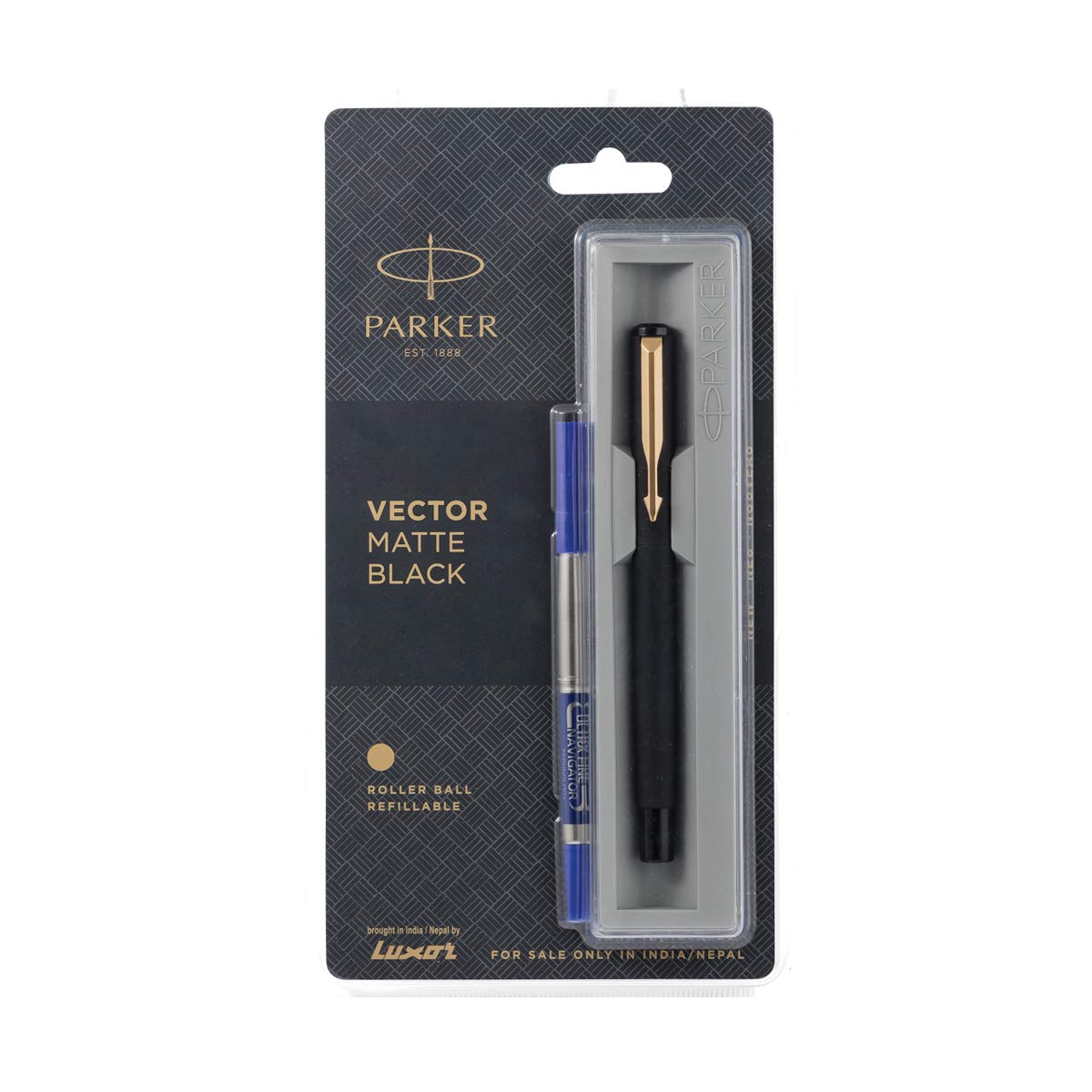 Parker Matte Black Roller Ball Pen