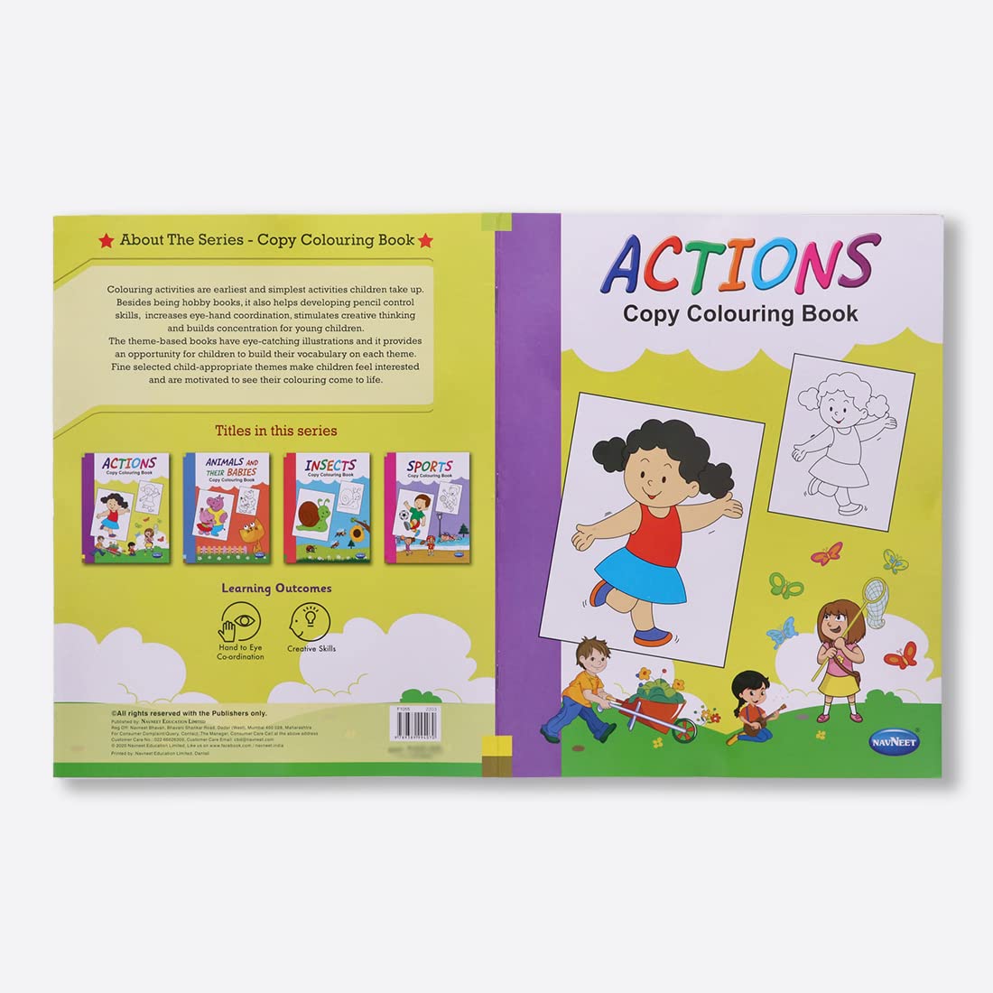 Navneet A Book of Copy Colouring Actions