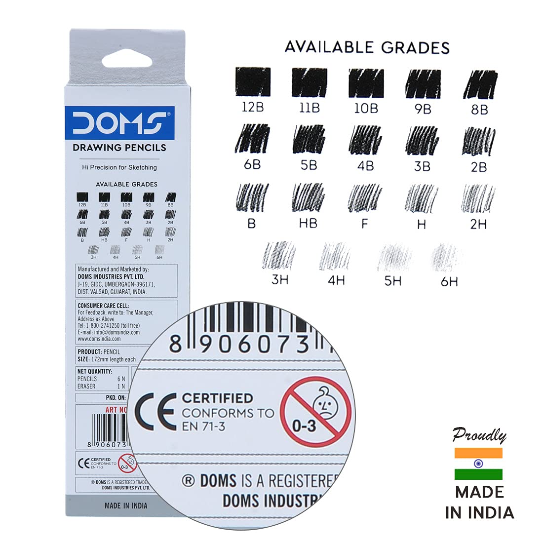 DOMS 10B Drawing Pencil