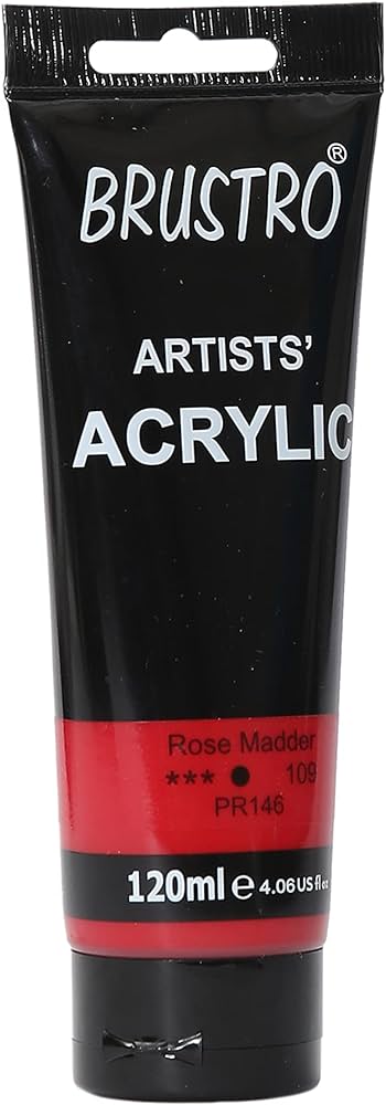 Brustro Artists Acrylic Tube Rose Madder 120ml