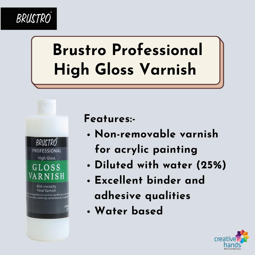 Gloss Varnish 200ml Brustro