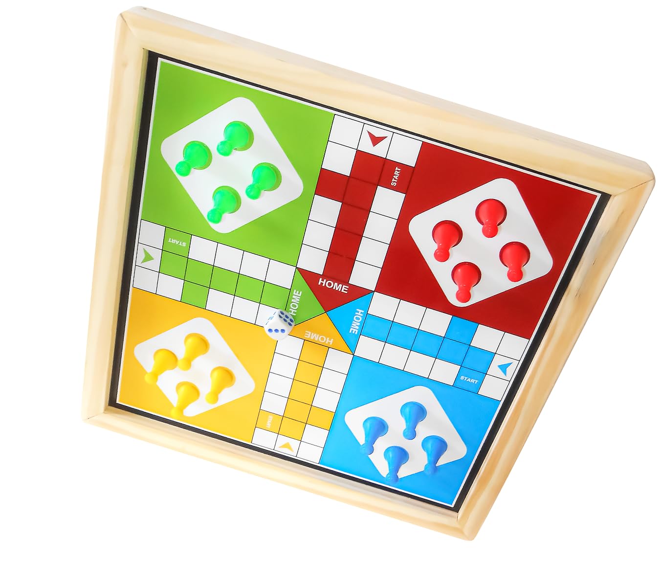 2-in1 Ludo Game & Writing Board