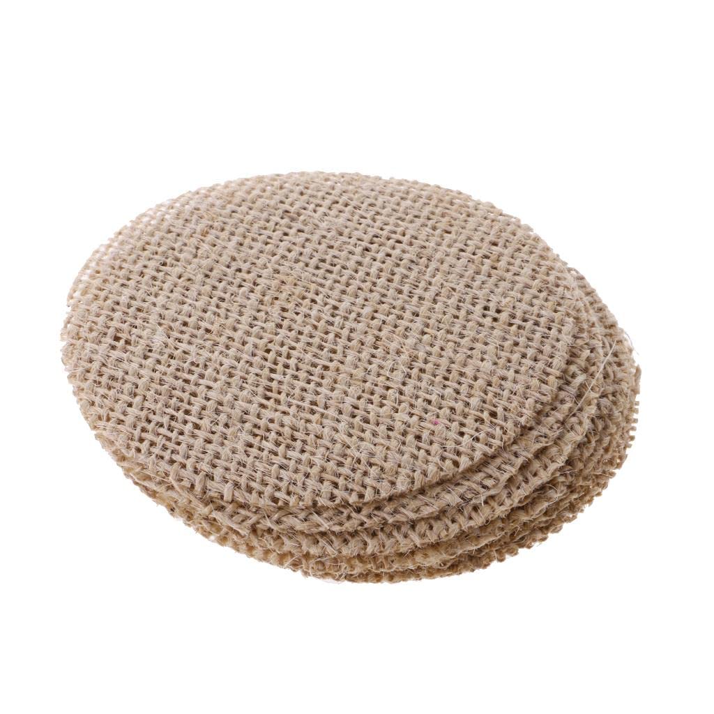 Burlap Round Pcs Small